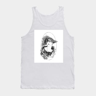 The Peacock Feather Hat Tank Top